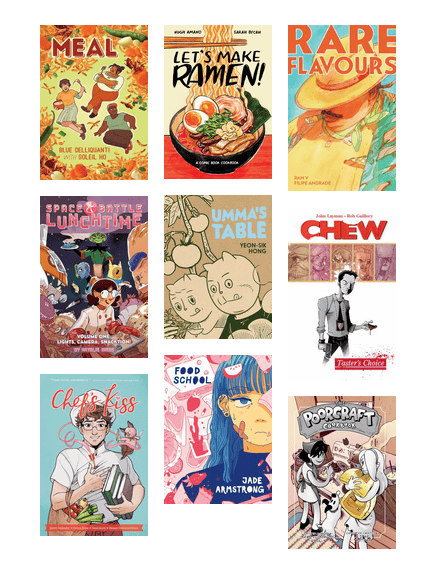A collection of book covers contained in the 